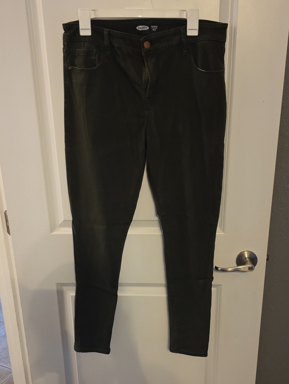 Old Navy Rockstar Super Skinny Green Pants Size 14